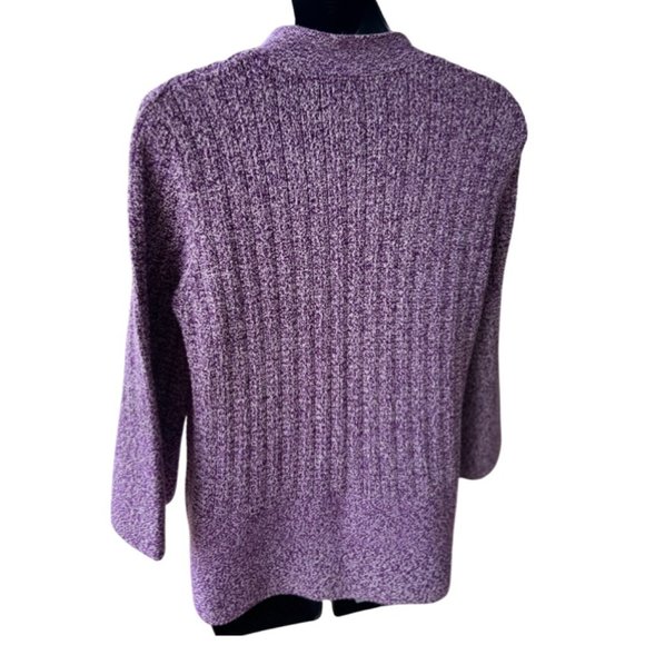🌸4/$50🌸 Heathered Purple Cardigan Sweater - Picture 4 of 14